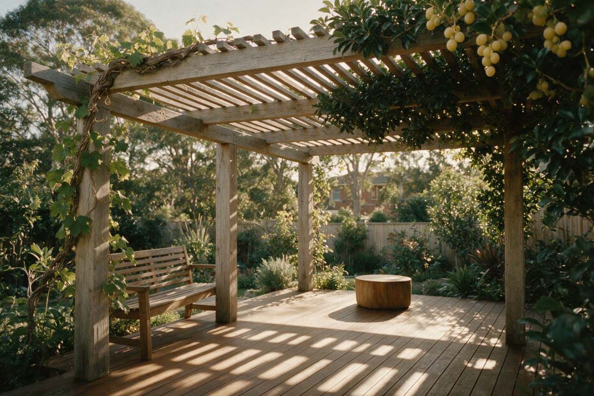 Carpentry, deck under construction