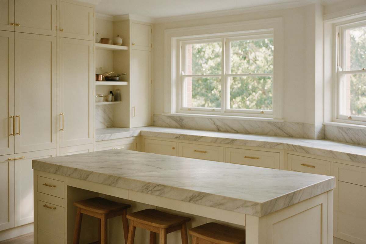 Cabinet making, finished kitchen
