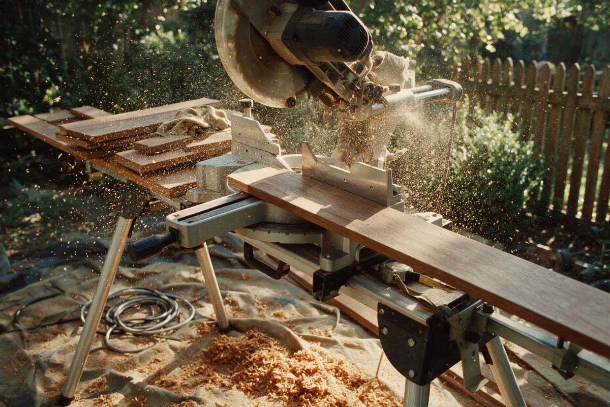 Carpentry, deck under construction